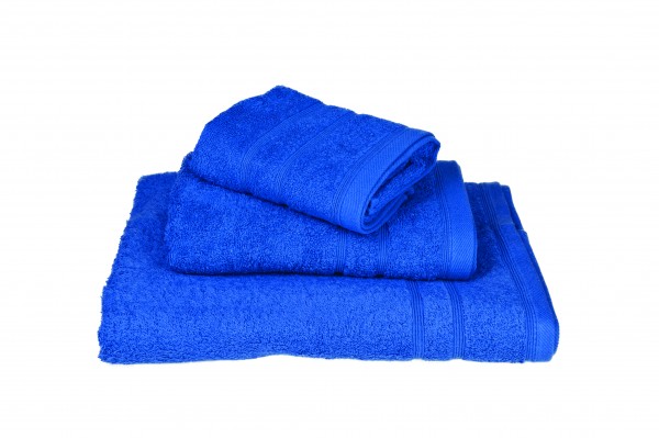 Πετσέτα ΚΟΜΒΟΣ Πεννιέ 500γρ/μ2 Μπλε Προσώπου 50x90
