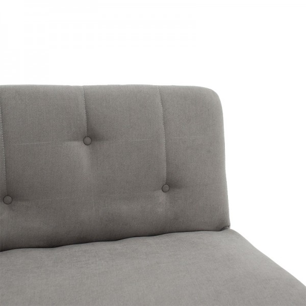 Καναπές-κρεβάτι Breathe pakoworld ύφασμα γκρι 167x77x73εκ
