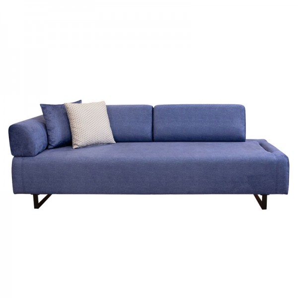 Καναπές κρεβάτι PWF-0595 pakoworld 3θέσιος ύφασμα μπλε 220x90x80εκ
