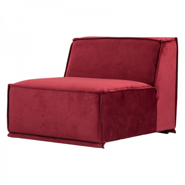 Γωνιακός καναπές με δεξιά γωνία PWF-0623 ύφασμα μπορντό 300/170x76εκ