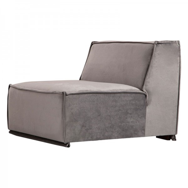 Γωνιακός καναπές με αριστερή γωνία PWF-0623 ύφασμα γκρι-ανθρακί 300/190x76εκ