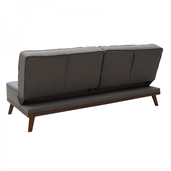 Καναπές - κρεβάτι Marco pakoworld 3θέσιος με γκρι ύφασμα 180x80x80εκ