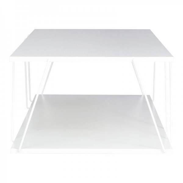 Τραπέζι σαλονιού Tars pakoworld λευκό 120x50x30εκ